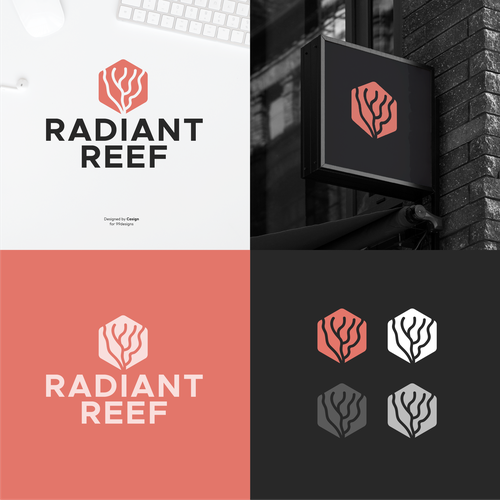 Design Radiant Reef brand logo por casign