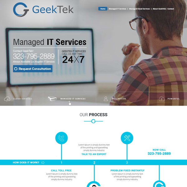 IT Services trendy website