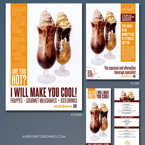 postcard or flyer for Doubleshot Concepts Design por Awesome Designing