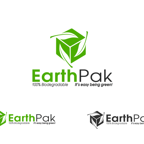 LOGO WANTED FOR 'EARTHPAK' - A BIODEGRADABLE PACKAGING COMPANY Design by Astralify
