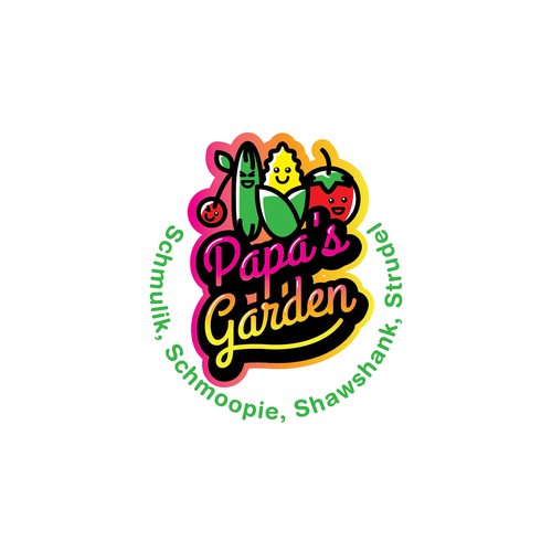 Fun garden logo for our kids to honor grandpa Design by Nadder