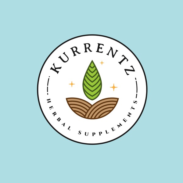 Clean logo concept for Kurrent Herbal Supplements