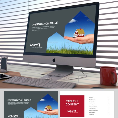 Plantilla de Powerpoint propuesta en el concurso por AZ™