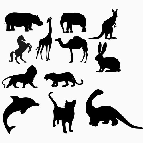 Create cute animal silhouettes to adorn kids bookshelves | Other ...