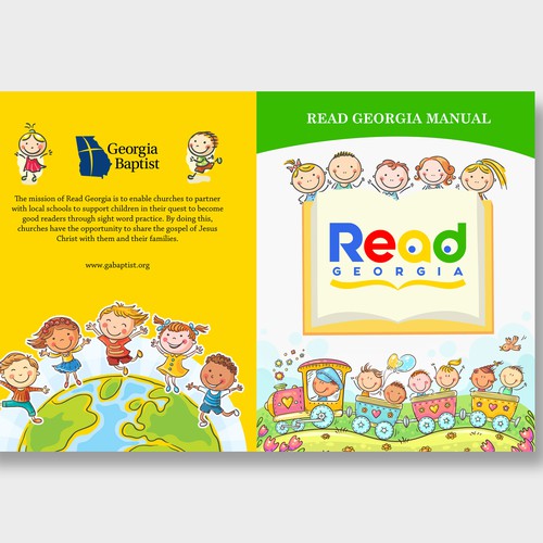 A book cover to inspire volunteers reading to children! Design by tumpa mistry