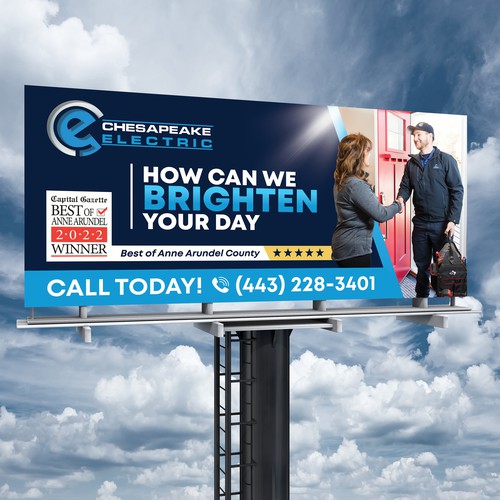 Chesapeake Electric Billboard Design by SoftSkills