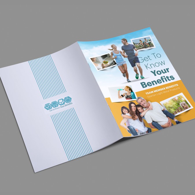  Design  of front and back  cover  for employee benefits 