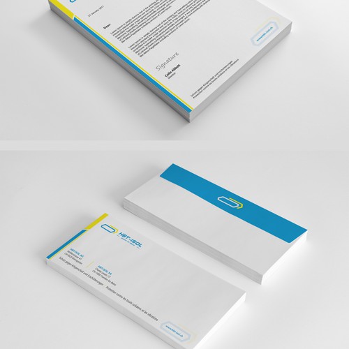 Implement the new logo on all our business papers Design by kaylee CK