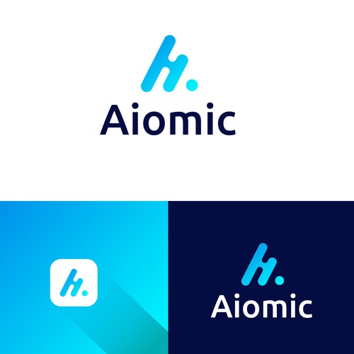 New logo for Aiomic (AI healthtech company) Design by Bithika sarkar