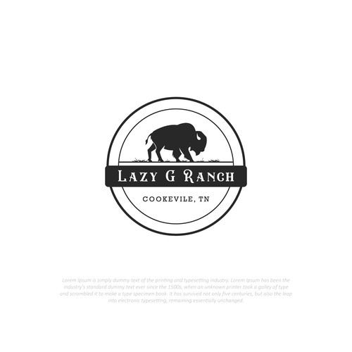 Custom Logo for Bison Ranch Design by Dhwstd™