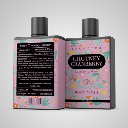 Create body wash label for large bath and body company Design by Pice Wilf