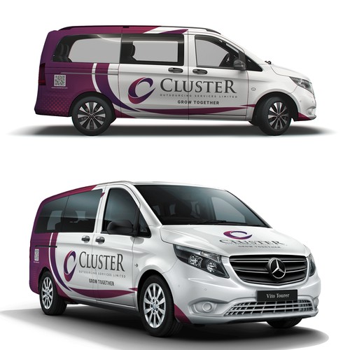 Minimal Car Wrap Design for Mercedes vito(Urgent) Design by Priyo