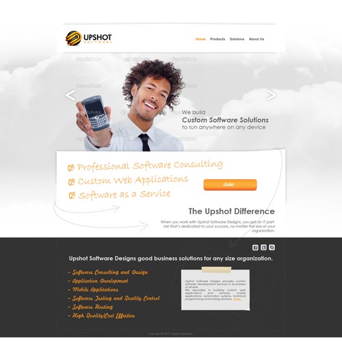 Help Upshot Software with a new website design デザイン by mygldesign