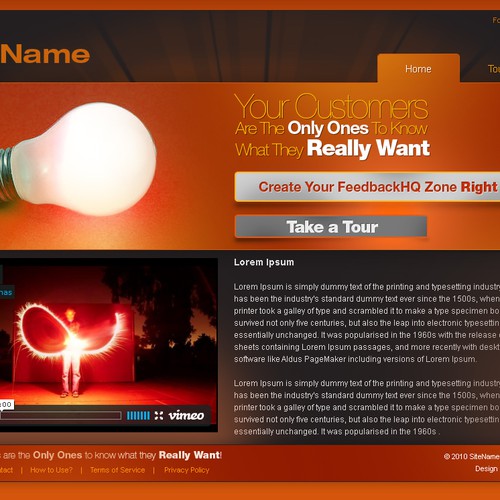 1-3 Page Website Template Design von RTDS