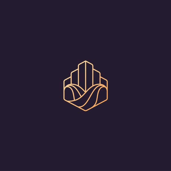 Luxury logo concept for apartment