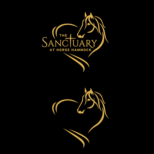 Elegant Horse Sanctuary Logo That Pulls On Your Heart Strings Design by Painted Pony Studios