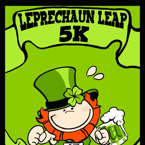 New design wanted for "St. Patty's Day 5k Leprechaun Leap" Diseño de devondad