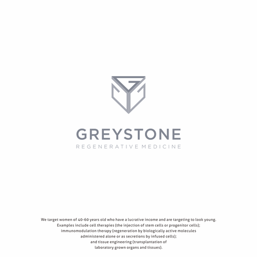 I like the lettering of Greystone here.  And then below Greystone a grey, stone-like structure with mortar or joints in  Design réalisé par sukirno99