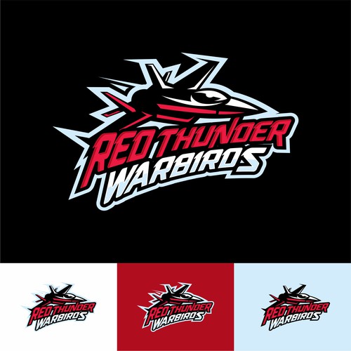 RED THUNDER LOGO Design by Barokah Studio