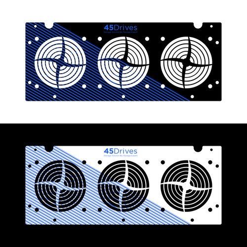 Design a Front Plate for 45Drives New HomeLab Storage Server Product Design by guthe