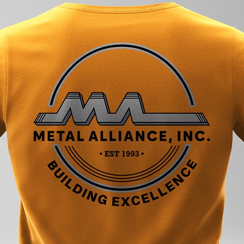 T-shirt design for high quality construction company Design by Silverz
