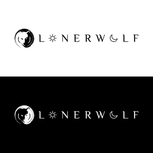 Wolf Sun/Moon Logo For Spiritual Website Design by via_oktav