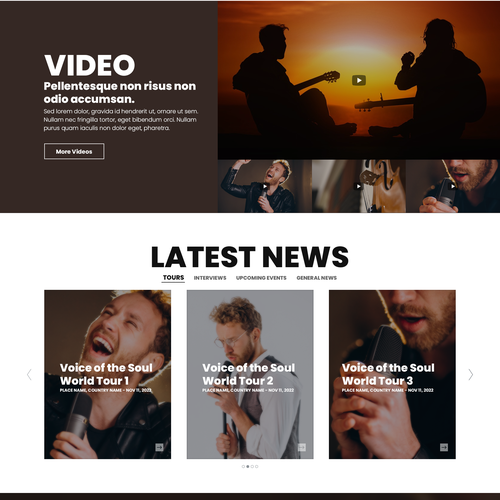 Design a website for artists of a London-based record label. Design by xandreanx.