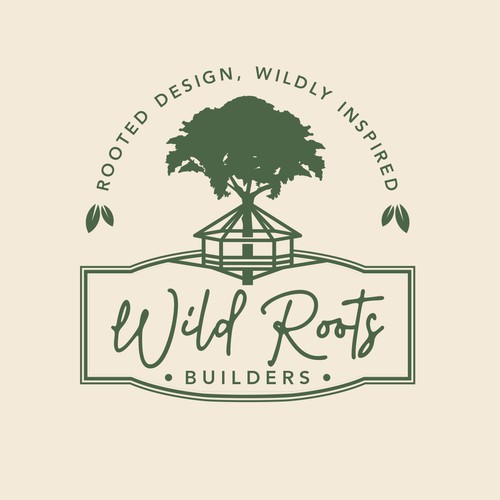 Logo for Wild Roots Builders – Eco-Friendly, Whimsical Outdoor Spaces Design by websmartusa