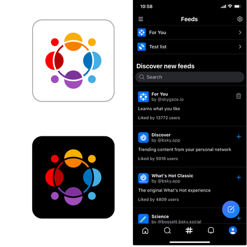 For You social media algorithm icon (app icon) Design von coi
