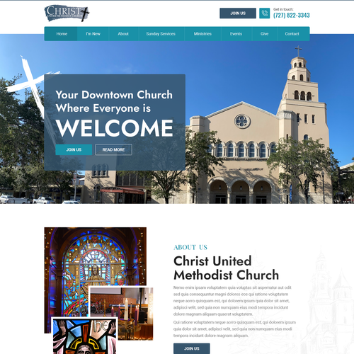 Redesign of Church Website Design by Irshad 786