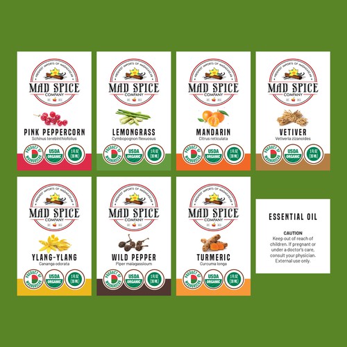 Essential Oil Label Design Design by ColourCargo
