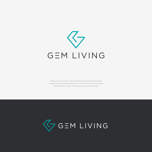 Geometrical, minimalist, modern brand design for Gem Living Design by bobbee_