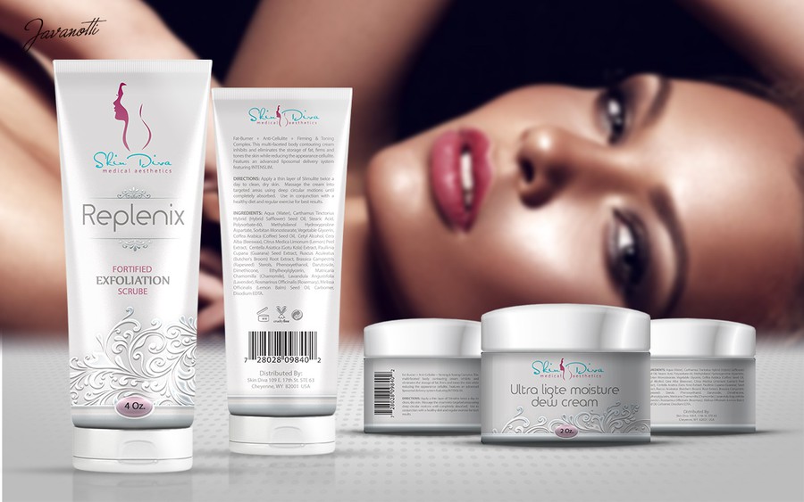 Launching new skin care line for high end Medical Sp Product label