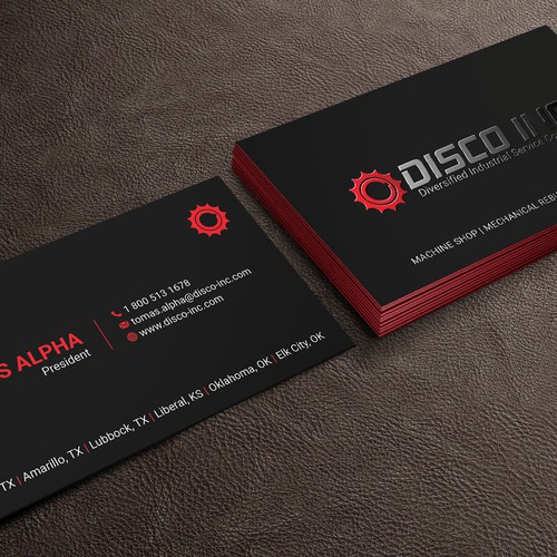 Business Card Design for Industrial Service Company Réalisé par Picasso.™