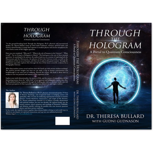 Futuristic Book Cover Design for Science & Spirituality Genre Design by bravoboy