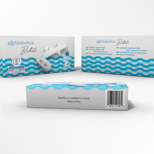 Design the packaging (box) for a new bidet attachment for toilets Design von StudioUno