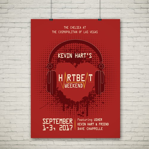 Design Concert Poster for Screen Print - Kevin Hart @ The Cosmopolitan of Las Vegas Design by GemmyVN