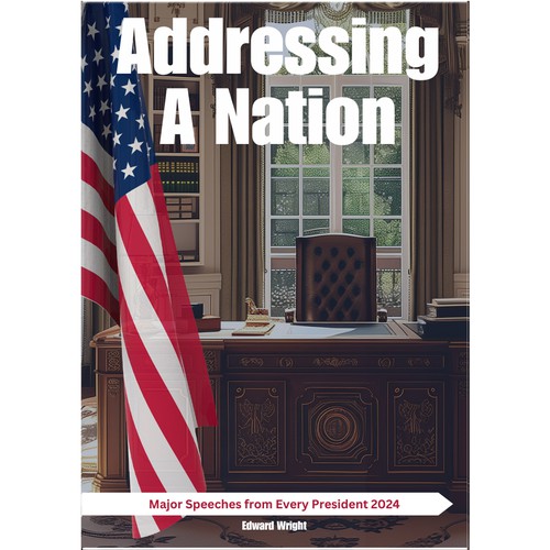 Regal book cover design for a presidential history book. Design by Type3Dsign