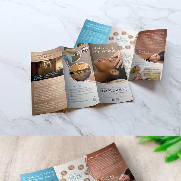 Brochure for a Spa