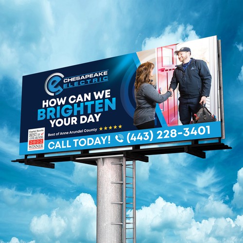 Chesapeake Electric Billboard Design by SoftSkills