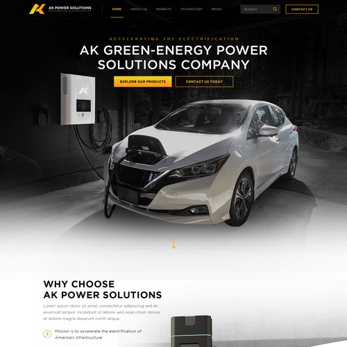 We Need A sharp smart looking Website for a New Energy Company Design by Jasmin_A (AMPLE)