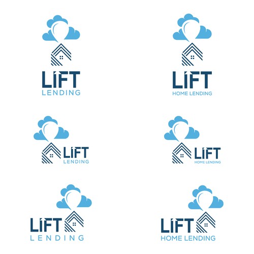 Lift Home Lending Logo Design by ArtByShahnaz™