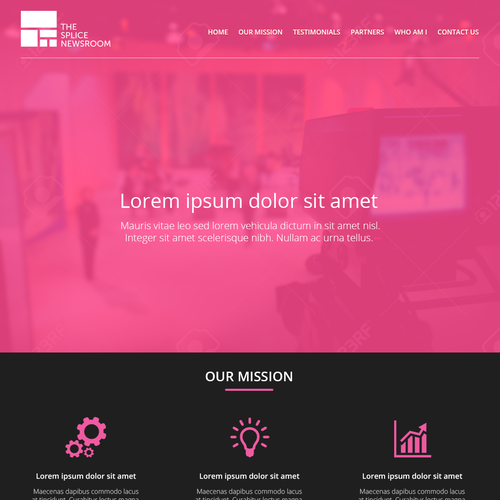 Create a great, eye-catching single-page website for a leading newsroom editorial consultancy. デザイン by Răzvan I.