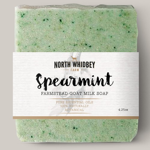 Create a striking soap label for our natural soap company with more work in the future Design by Double_J