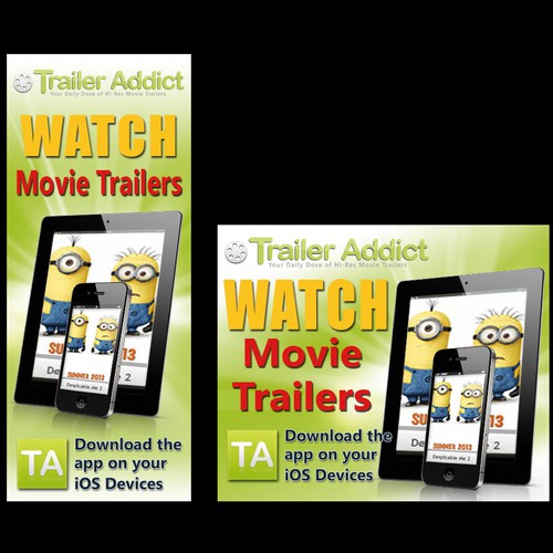 Help TrailerAddict.Com with a new banner ad デザイン by RocketRetoucher