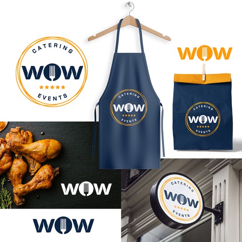 A logo that pops for a food group and catering company Design by La Maison Des Lena