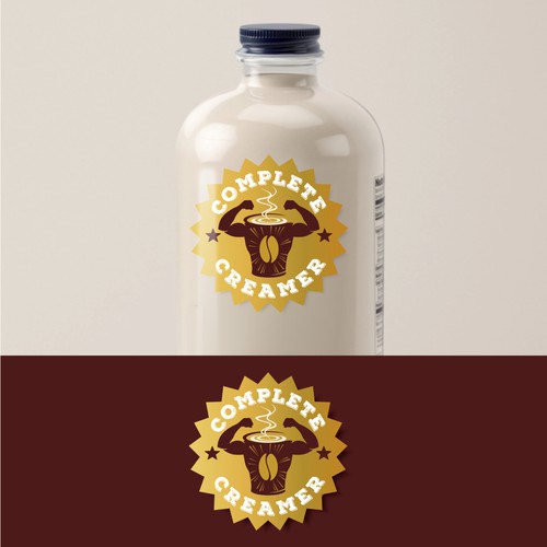 Original, Vivid Branding for High-Protein Coffee Creamer Design by Dmitri Cezaro