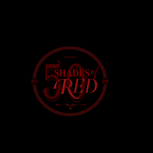 Logo for "50 Shades of Red" themed party Design by LogoLab77