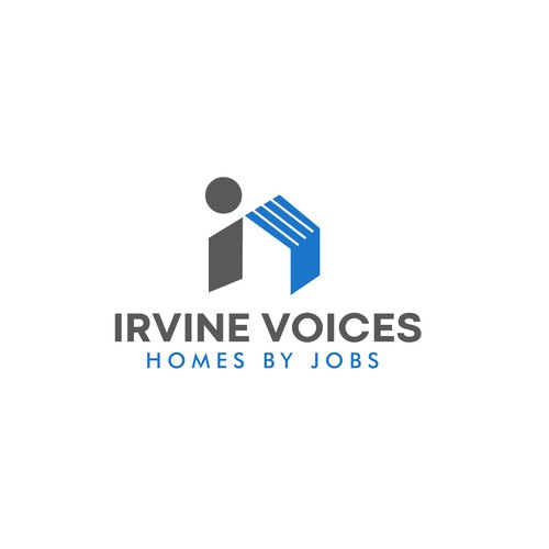 Irvine Voices - Homes for Jobs Logo Design by Dezineexpert⭐