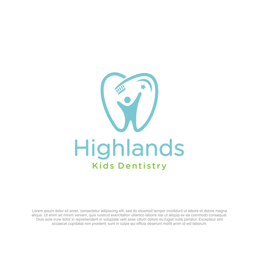 Modern & Fun Kids Dental Office Logo Design by supri™